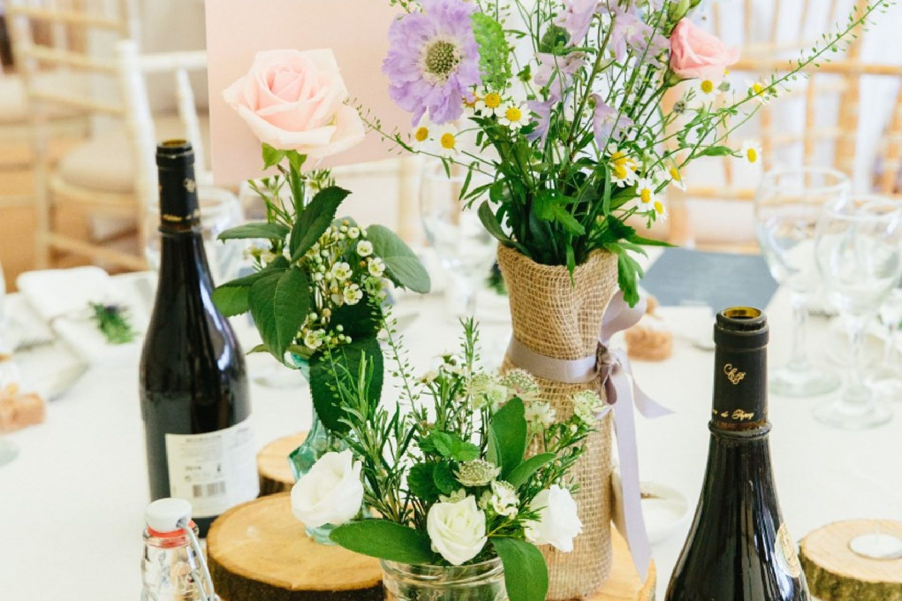 Laura and Andy's Wigwam Marquee Round Ended Sailcloth Tent Steyning Guests on Round tables