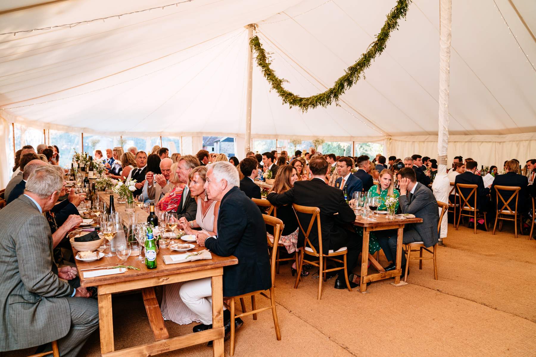 FURNITURE Wedding Marquee Hampshire Canvas traditional sailcloth tent Martha and Steve