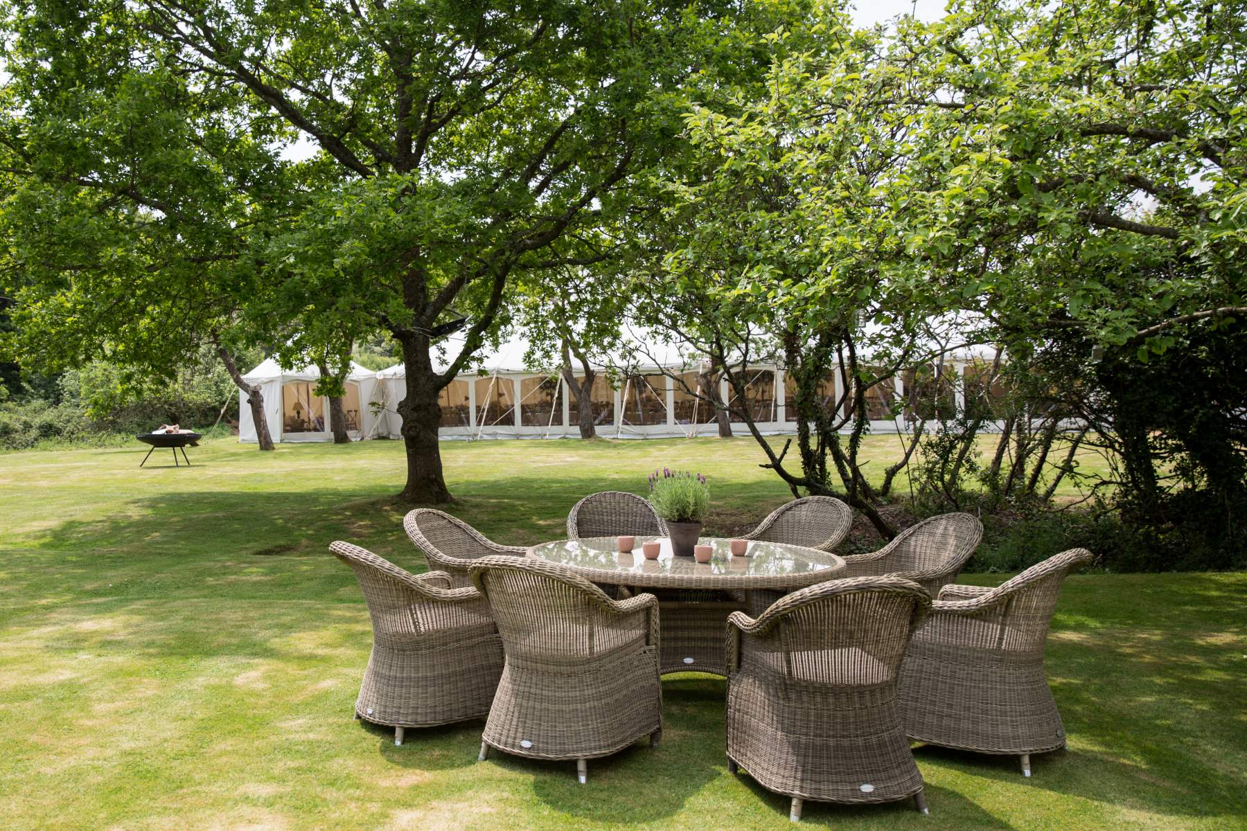 Maisie and Toby wedding marquee sailcloth tent Petworth West Sussex canvas poled reception drinks marquee