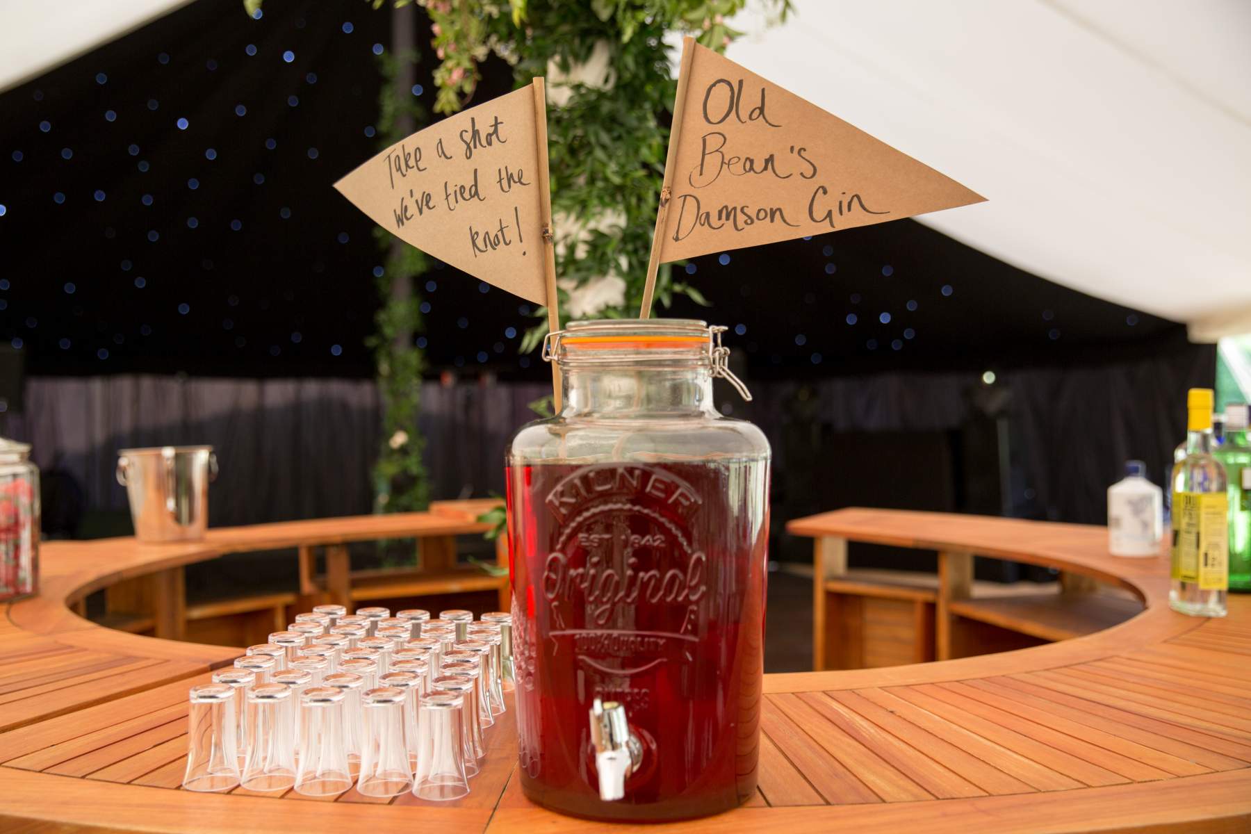 Maisie and Toby wedding marquee sailcloth tent Petworth West Sussex canvas poled reception drinks marquee