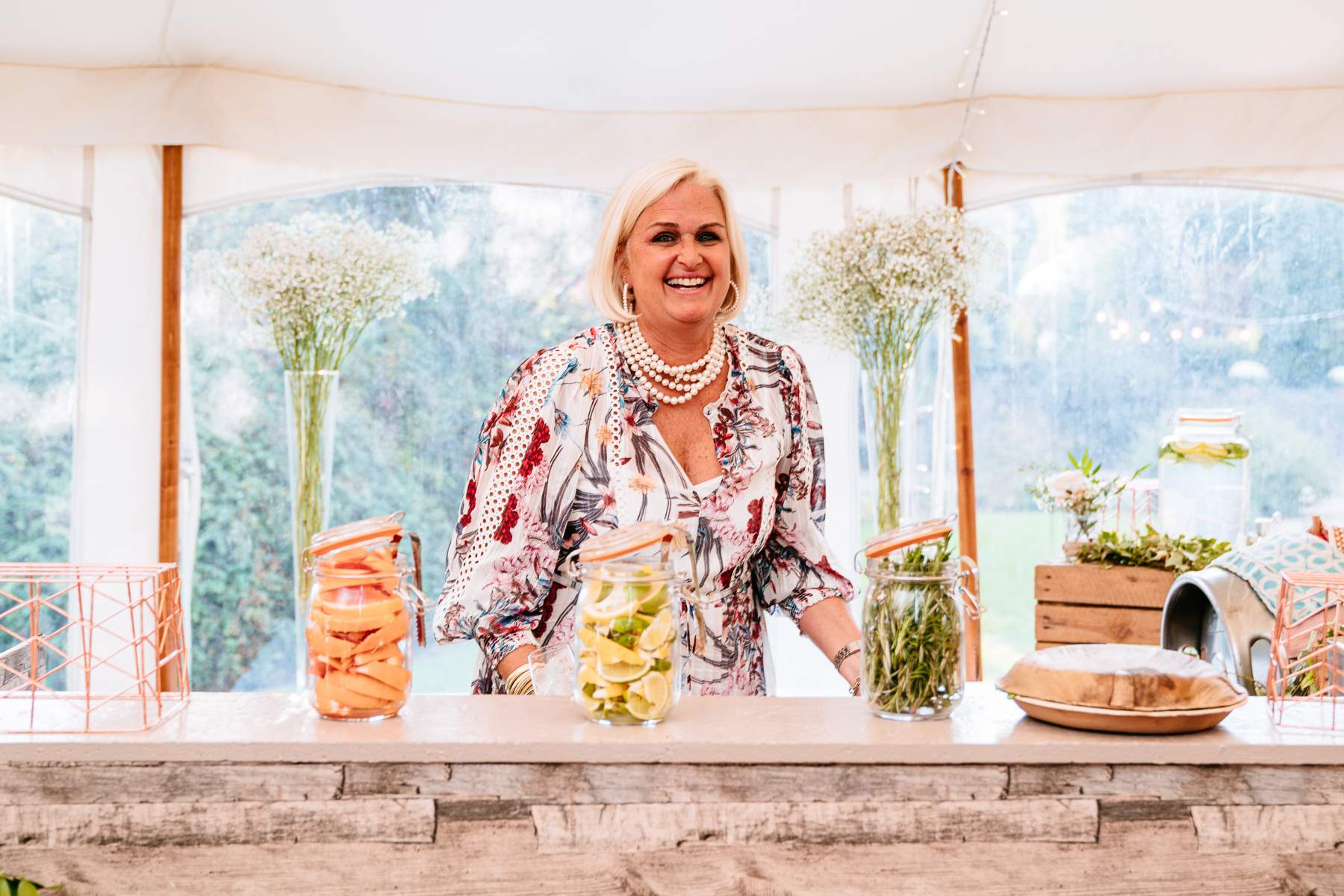 Wedding Marquee Hampshire Canvas traditional sailcloth tent Martha and Steve