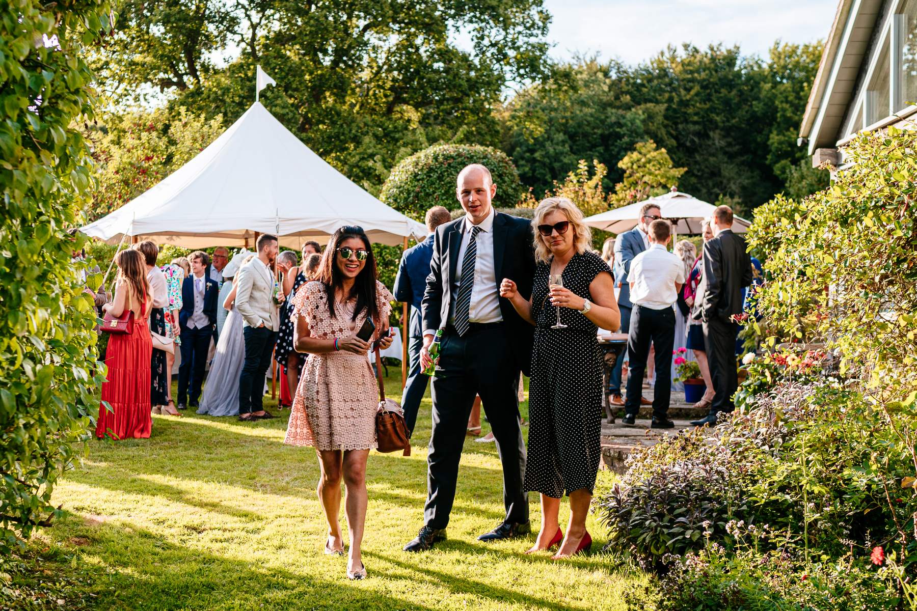Wedding Marquee Hampshire Canvas traditional sailcloth tent Martha and Steve