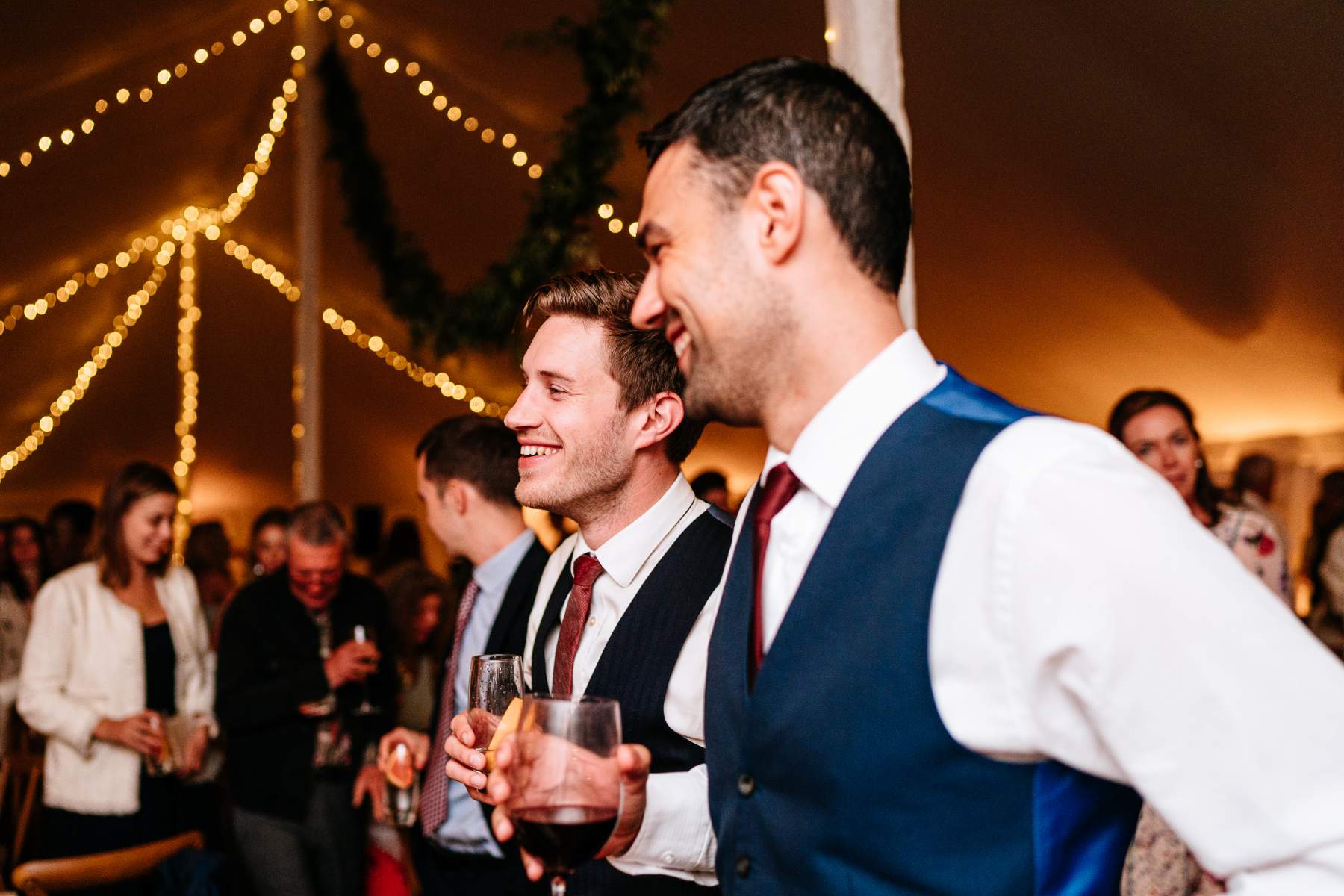 Wedding Marquee Hampshire Canvas traditional sailcloth tent Martha and Steve