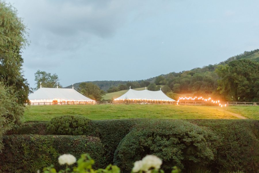 wedding Petersfield reception canopy and sailcloth tents band and dancing